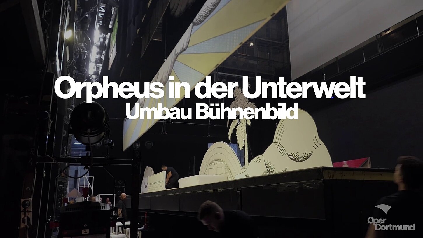 Orpheus in der Unterwelt: Bühnenumbau